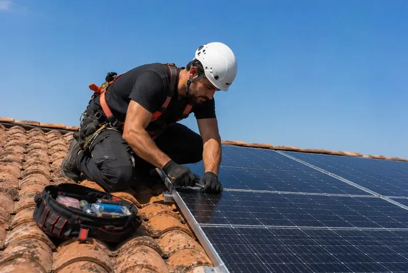 Maintenance et monitoring de panneaux solaires à Saint-Jean-le-Vieux