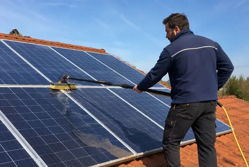 Nettoyage et entretien de panneaux solaires à Saint-Jean-le-Vieux